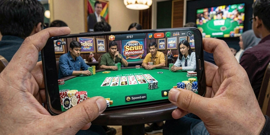 Tampilan menarik dari gameplay Poker di 2757.