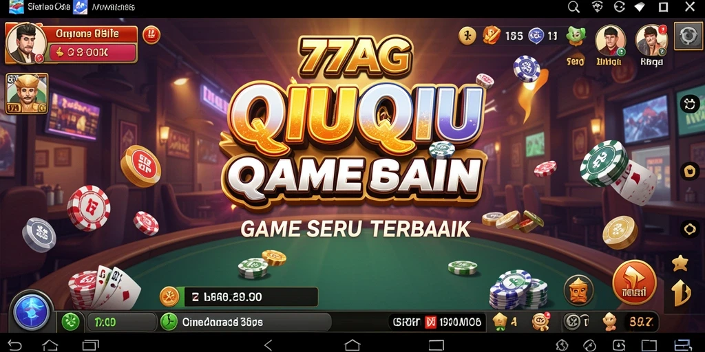 Tampilan gameplay QiuQiu yang seru dan menarik di 77AG.