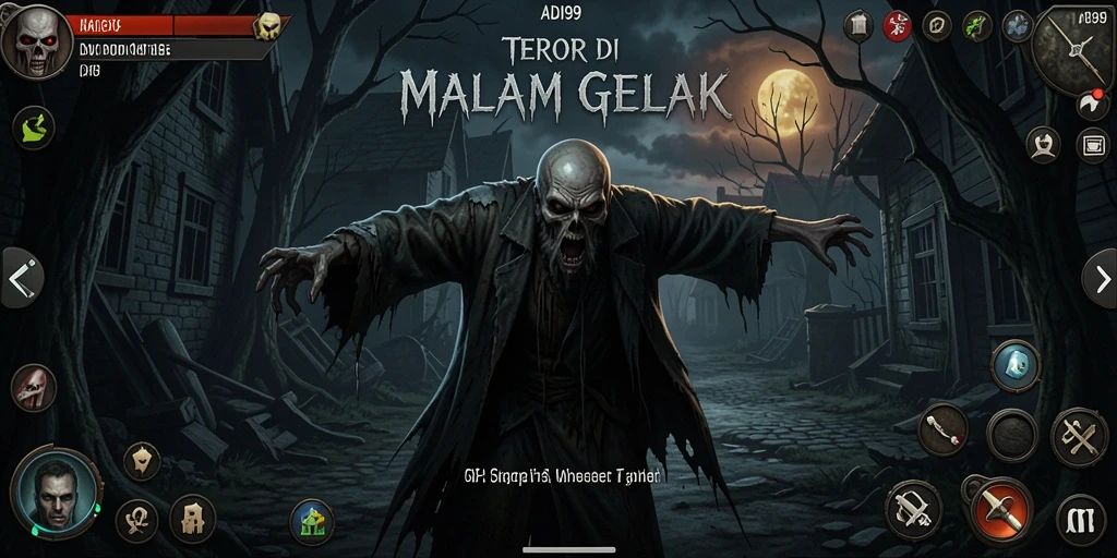 Gameplay ADI99 dengan suasana menyeramkan dan mengejutkan.