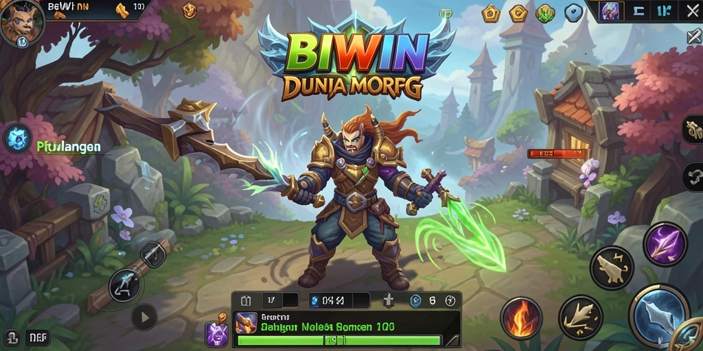 Screenshot gameplay BIWIN menampilkan aksi seru dalam dunia MMORPG.