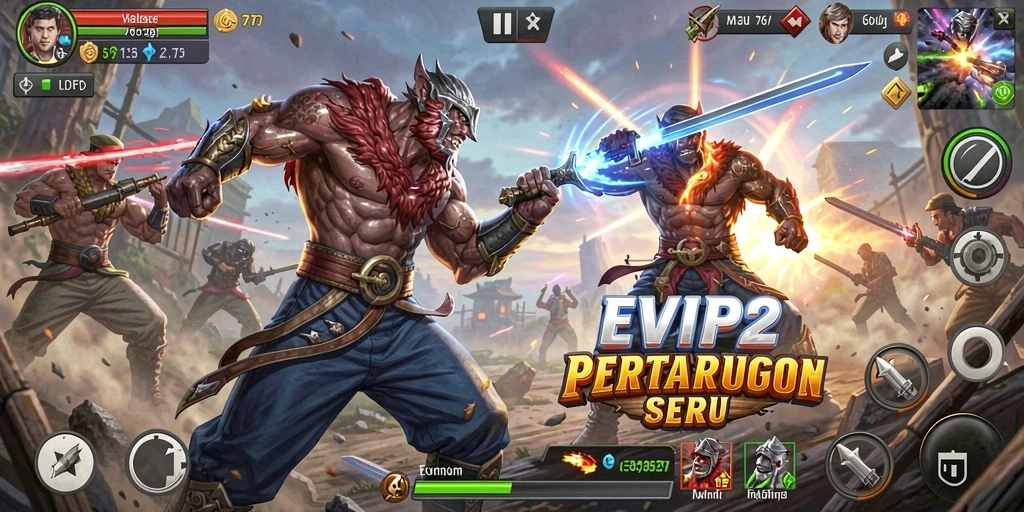 Gameplay seru EVIP2 dengan aksi cepat dan karakter menarik.