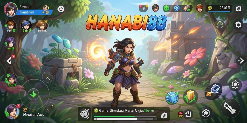 Tampilan gameplay <strong>HANABI88</strong> yang menakjubkan dengan interaksi yang menarik.