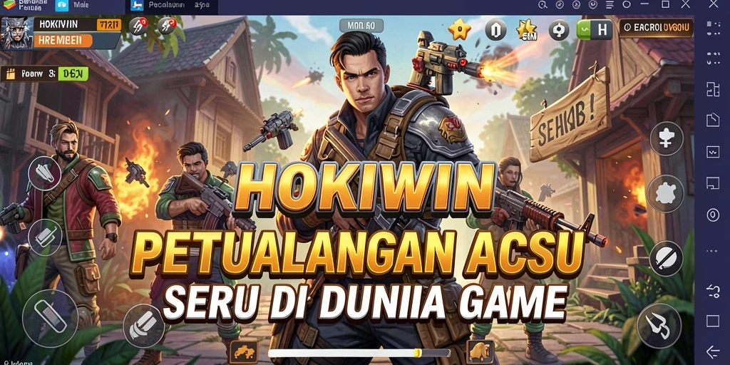 Tampilan gameplay HOKIWIN yang menegangkan dan dinamis.