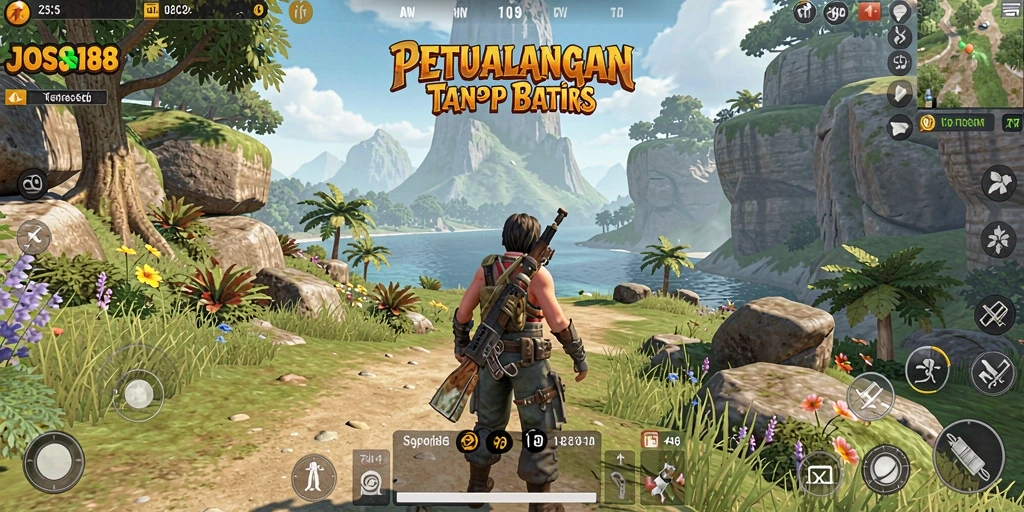 Gameplay JOSS188 menunjukkan eksplorasi dunia terbuka yang kaya.