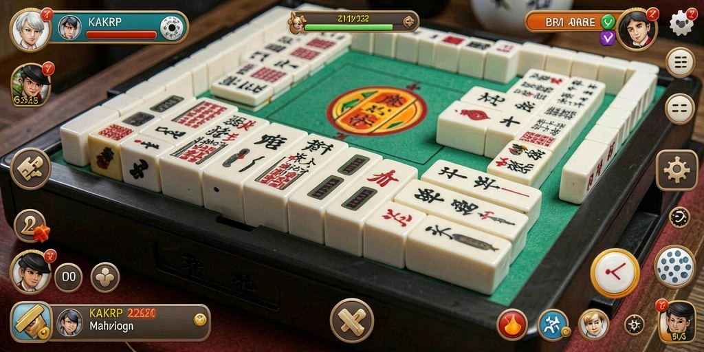 Tangkapan layar dari KAKRP menampilkan gameplay Mahjong yang menarik.