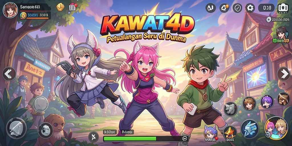 Gameplay menarik dengan karakter anime favorit.
