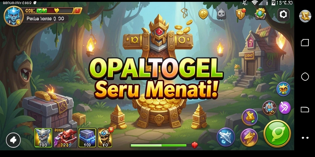 Tampilan menarik gameplay petualangan OPALTOGEL di dalam dunia yang kaya.