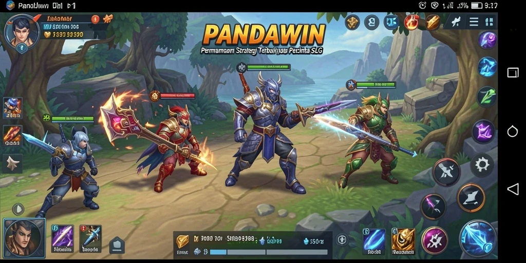 Tampilan menarik gameplay SLG dalam PANDAWIN.