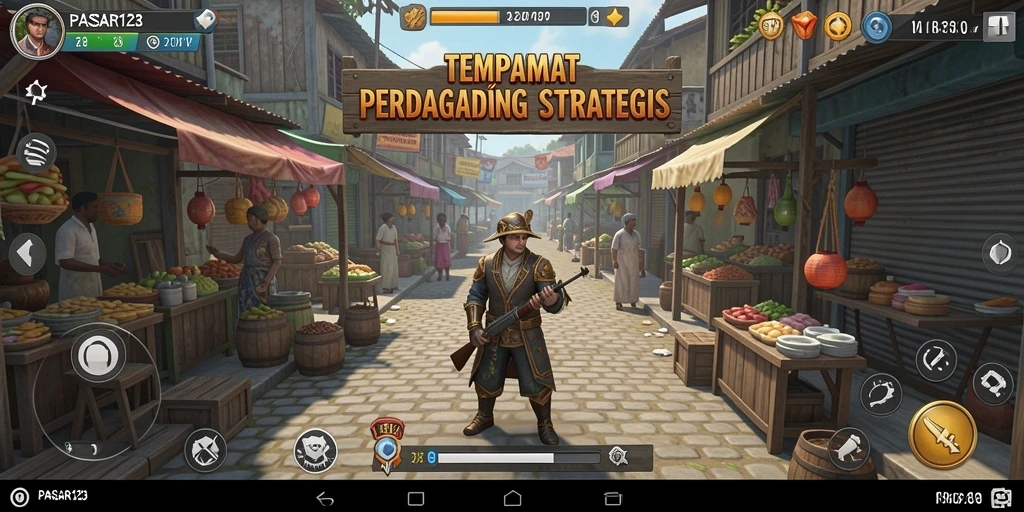 Tampilan gameplay menarik dari PASAR123 yang penuh strategi.