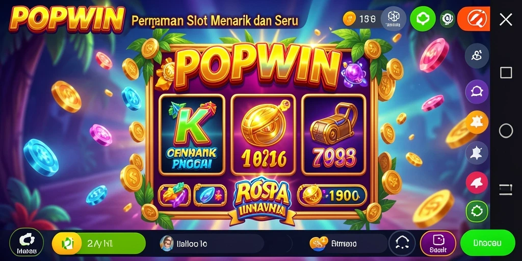 Tampilan gameplay seru dari game Slot POPWIN dengan berbagai fitur menarik.