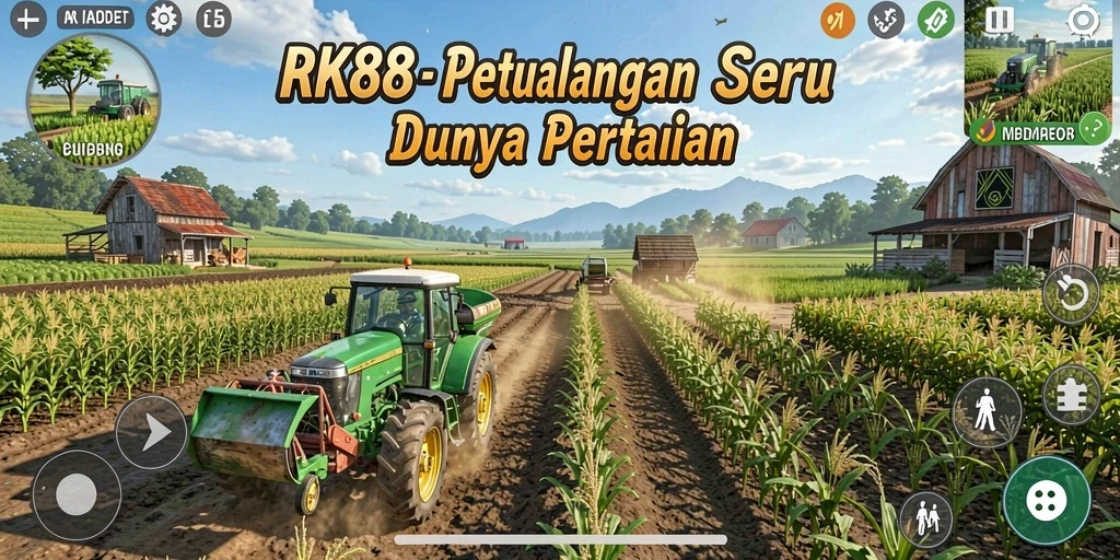 Tampilan gameplay RK88 yang menawan dan penuh warna.