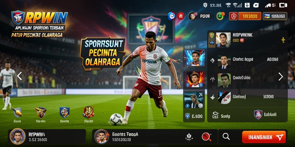Tampilan gameplay <strong>RPWIN</strong> yang mengasyikkan dalam taruhan olahraga.