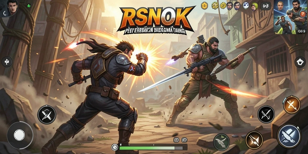Gameplay seru dalam pertempuran aksi RSNOK.