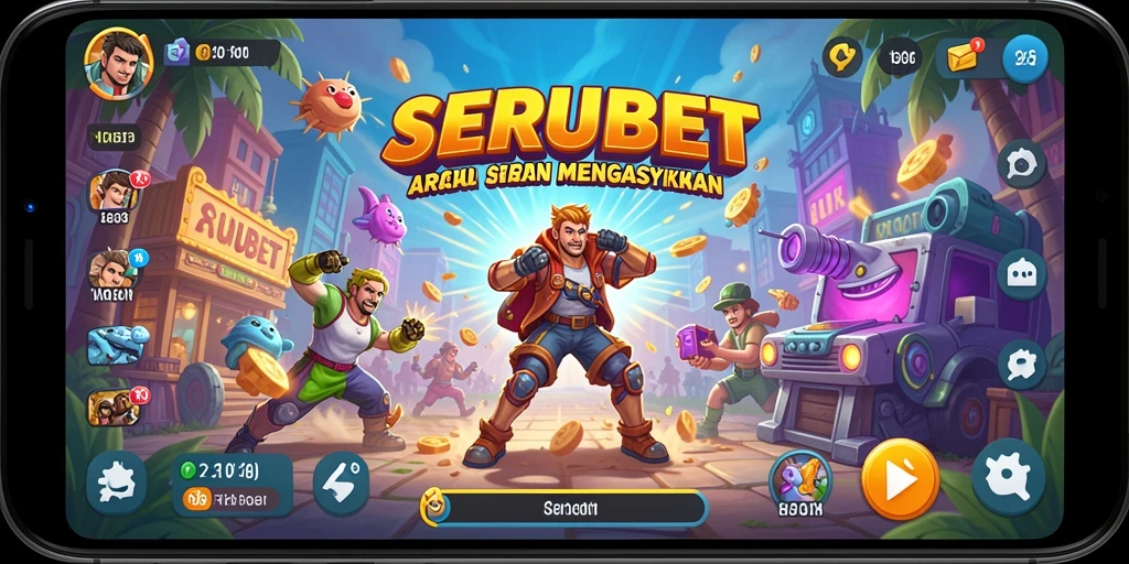 Screenshot SERUBET menampilkan aksi gameplay Arcade yang seru.