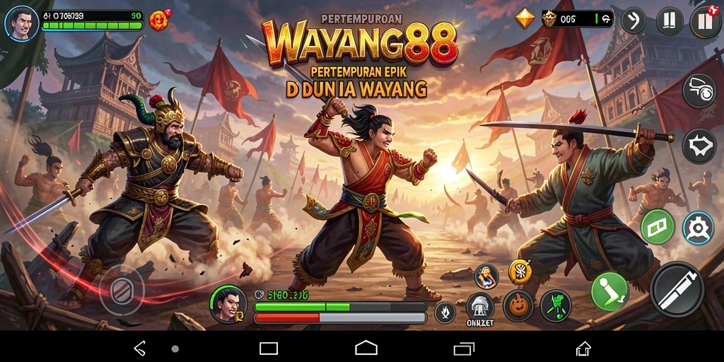 Tampilan menegangkan dari pertempuran seru di WAYANG88.